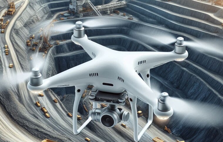 Drones in mining for accuracy and safety