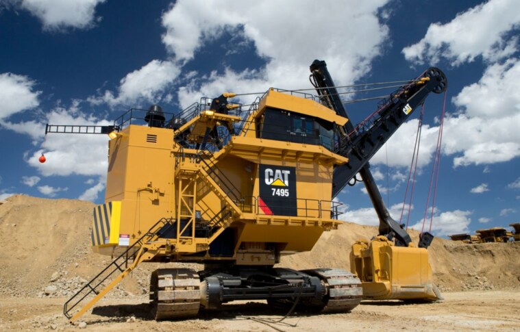 La pelle à câble électrique CAT 7495