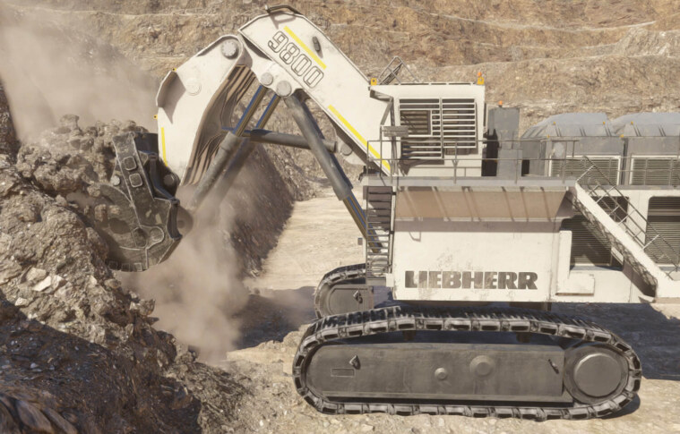 Mining Excavators: the LIEBHERR R9800