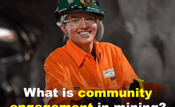 What is community engagement in mining?