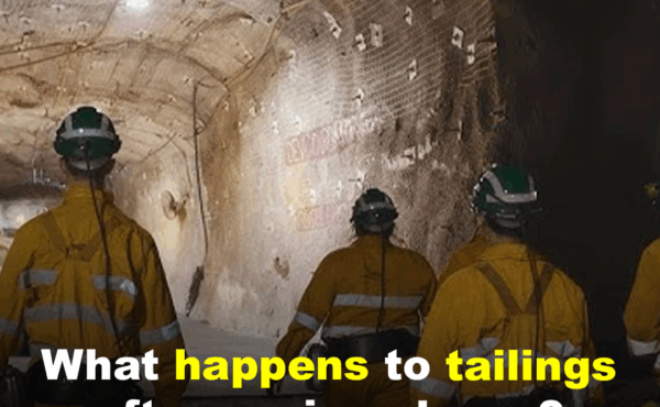 What happens to tailings after a mine closes?