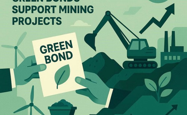 How can sustainability-linked financing and green bonds support mining projects?