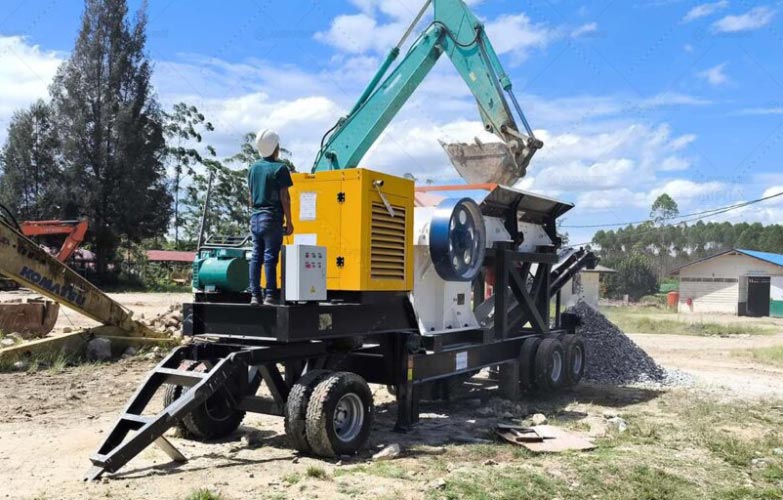 Chancadora de Piedra Pequeña con Rendimiento Superior por el Costo en Indonesia