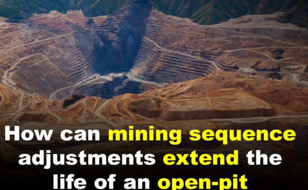 How can mining sequence adjustments extend the life of an open-pit operation?