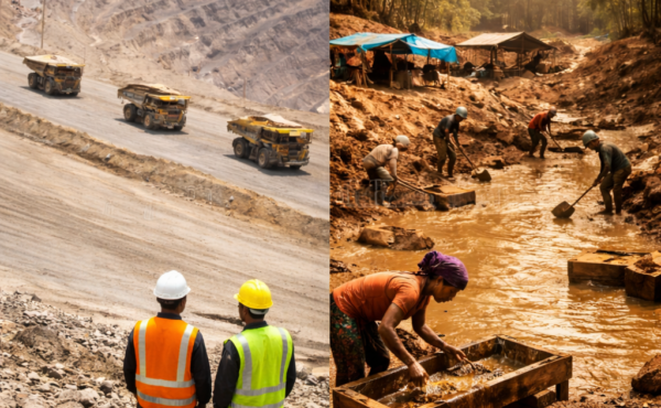How does artisanal and small-scale mining (ASM) differ from large-scale industrial mining?