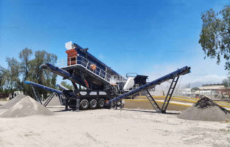 Mobile Stone Crushing Plant for Manufacturing Construction Aggregates in Argentina