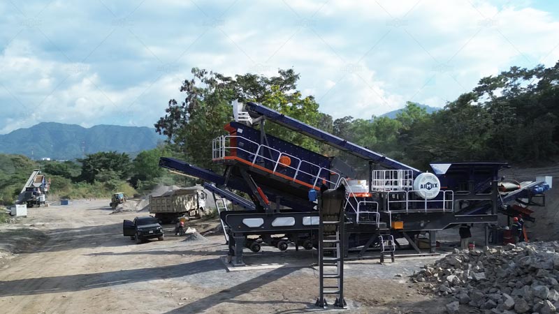Two 4-in-1 Mobile Stone Crushing Plants for Aggregate Production