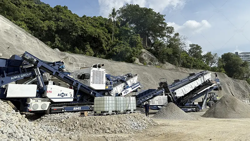 AIMIX Mobile Crawler Stone Crusher for Sale at a Competitive Price