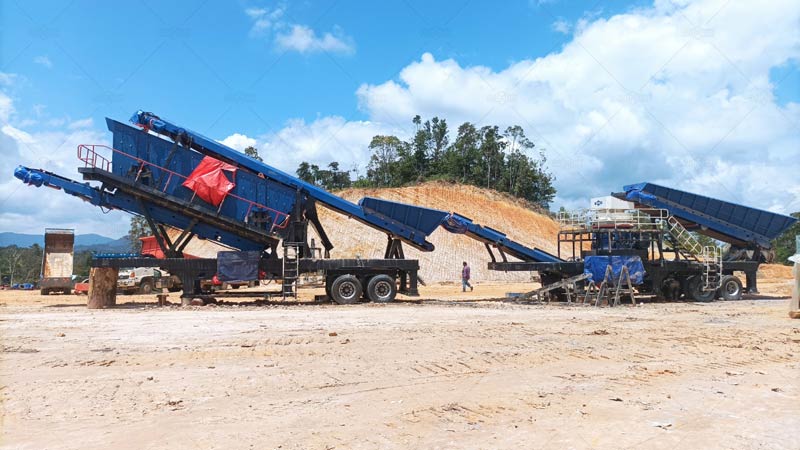 Mobile Stone Crusher Plant for Road Construction
