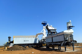 On-Site Batching Plant Deployment Delivers Precision Mix for Ultra-Class Haul Road Performance