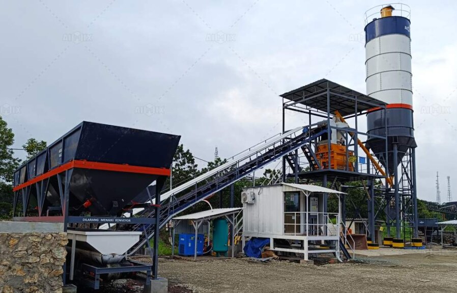 Small Concrete Batching Plants Sale and the Advantages of Portable Concrete Production in Mining Fields