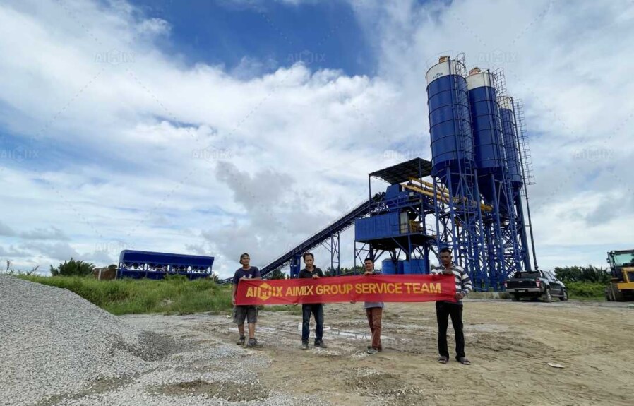 Concrete Batching Plant Company Integration in Mining Infrastructure and Material Processing Projects