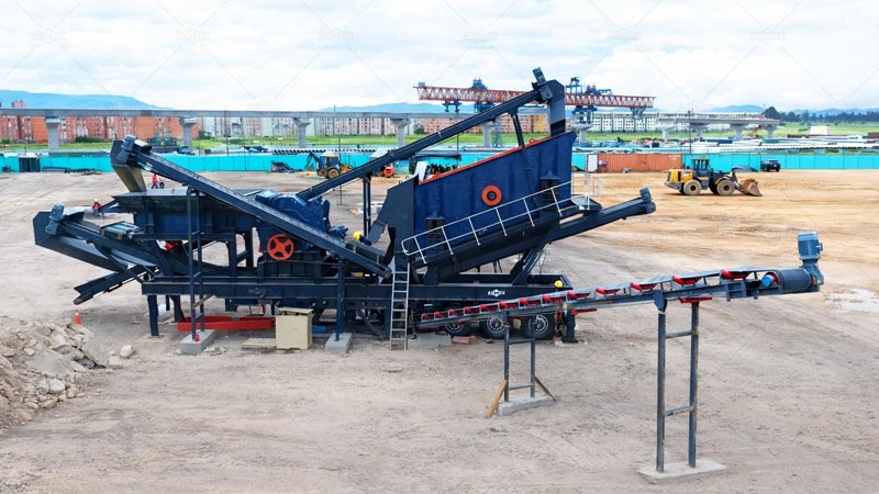 120TPH 3-in-1 Mobile Impact Crusher for Construction Waste Recycling
