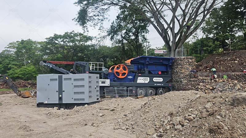 150TPH 2-in-1 Mobile Stone Crushing Plant for Honduras