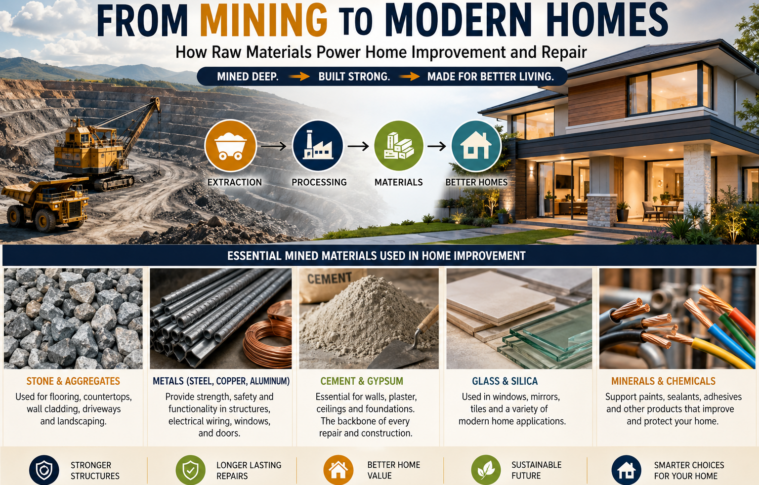 From Mining to Modern Homes: How Raw Materials Shape Home Improvement and Repair