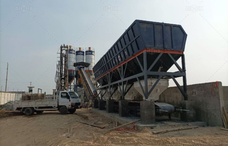 Using a Ready Mix Concrete Batching Plant for Mining Tunnel Lining and Shaft Construction