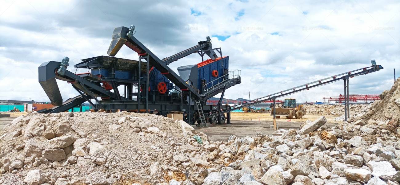 3 in 1 portable Impact crusher in Colombia