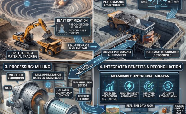 What's the operational reality of "mine-to-mill" integration adoption across the industry today?