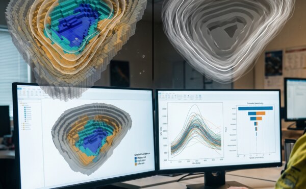 What's the right way to model geological uncertainty for pit optimization inputs?