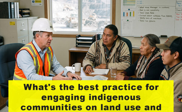 What's the best practice for engaging indigenous communities on land use and benefit-sharing agreements?