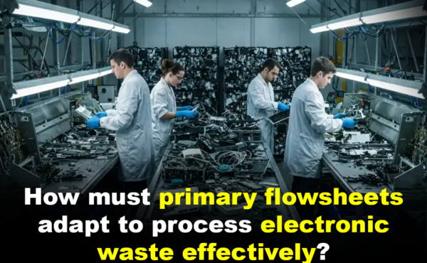 How must primary flowsheets adapt to process electronic waste effectively?